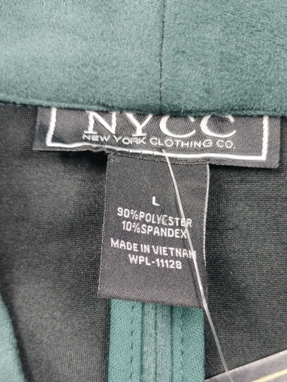 NWT New York & Company Teal Open-Front Women's Blazer Size Large - Picture 2 of 11